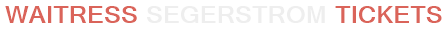 Waitress Segerstrom Tickets